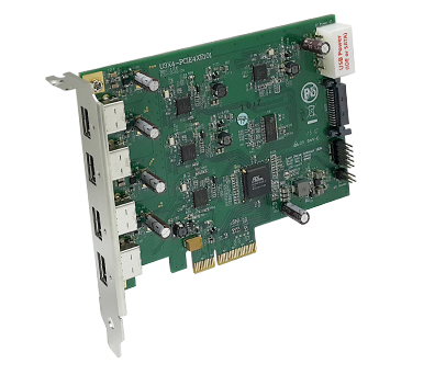 神农架4路USB3.0图像采集卡U3X4-PCIE4XE101