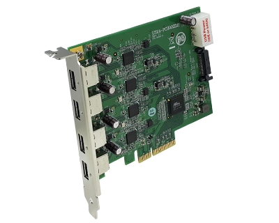眉山4路USB3.0图像采集卡U3X4-PCIE4XE111
