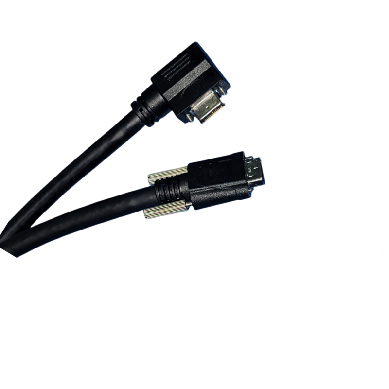 工业相机视觉检测Camera Link线缆SDR对SDR侧弯头数据线